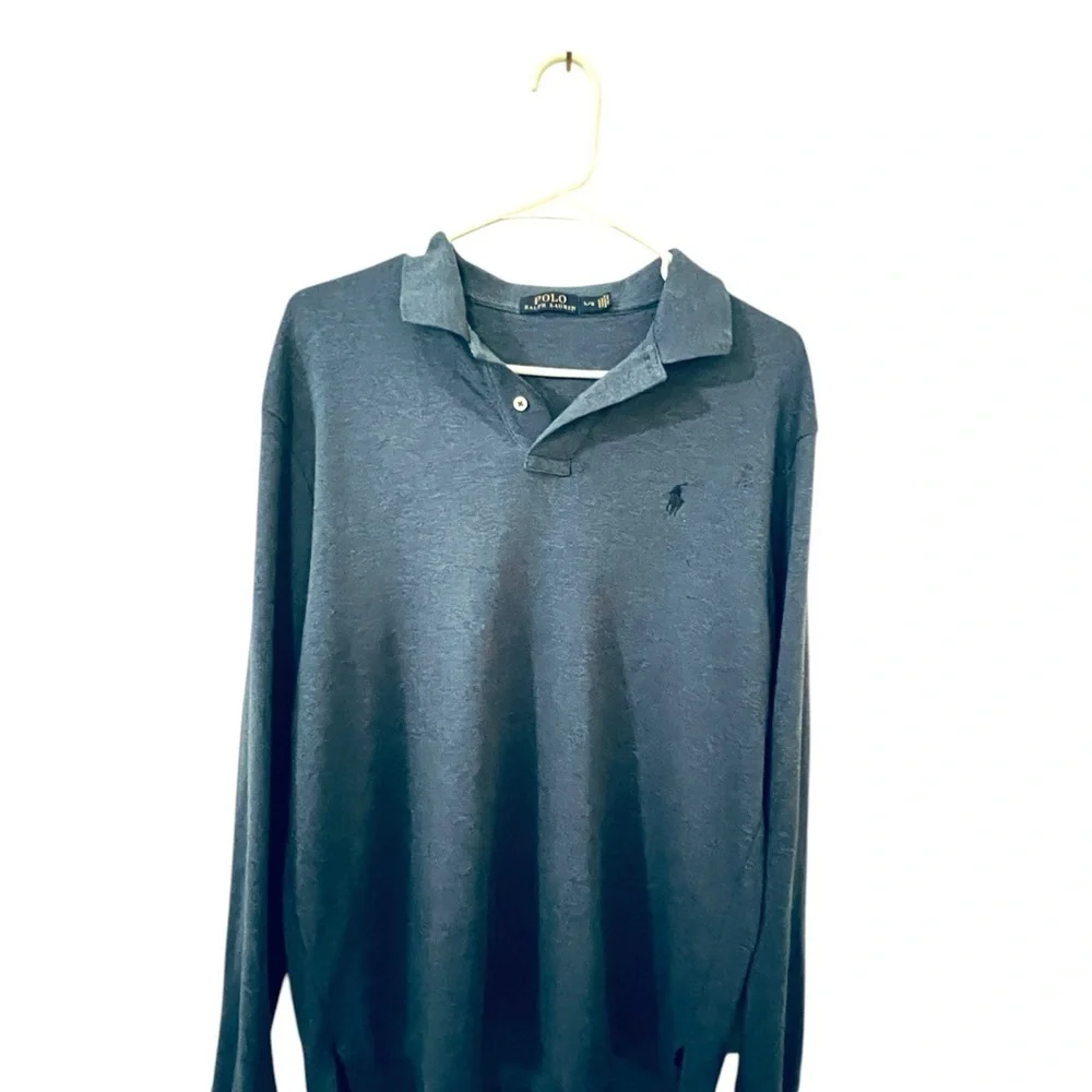 Ralph Lauren Blue Polo Shirt Classic Style